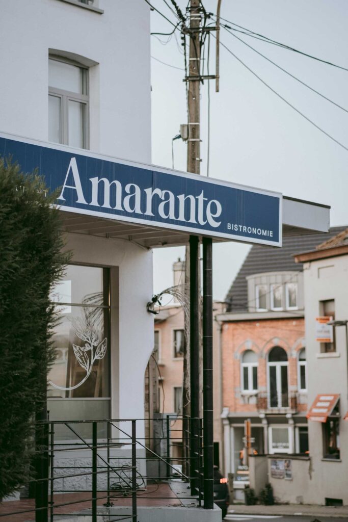 Amarante restaurant bistronomie la hulpe devanture brabant wallon belgique